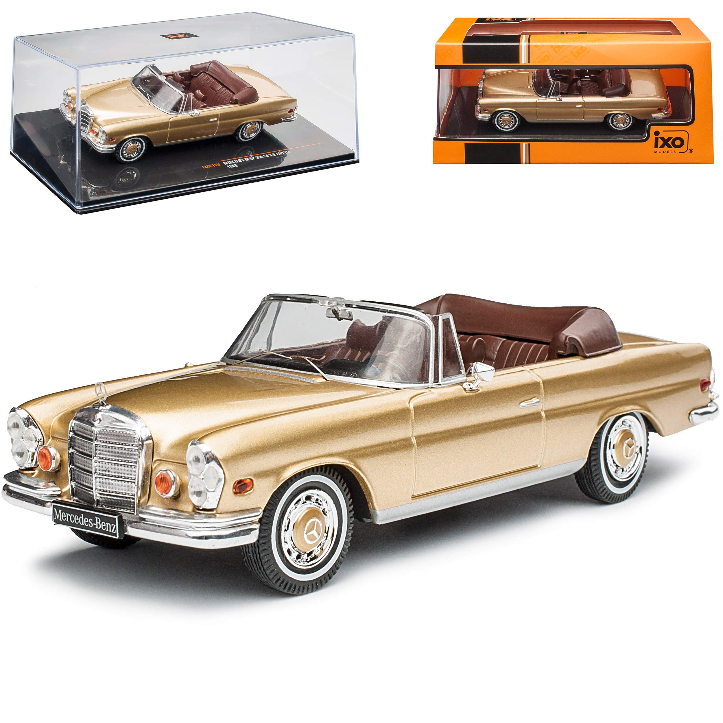 Mercedes-Benz S-Class W111 280SE 3.5 Convertible Gold Beige 1959